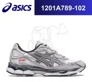 Asics Gel-NYC White Steel Grey Red 1201A789-102 Men's