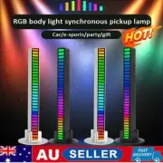 32LED RGB Activated Music Rhythm Lamp Bar Sound Control Ambient USB Lights FG