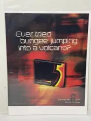 5 Gum Ever Tried Bungee Jumping Into A Volcano? Vintage Print Ad