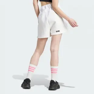 【adidas 愛迪達】短褲 女款 運動褲 W Z.N.E. SHORT 白 IN5149