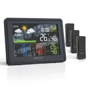 BALDR Weather Station Indoor and Outdoor Temperature and Humidity with 3 sensors