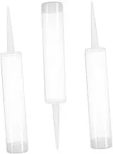 CLISPEED 3 Sets Reusable Plastic Caulking Tubes Sealant Bottles for DIY Repairs Crafts and Home Maintenance Lightweight and Versatile Design