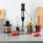 Immersion Blender 4 In 1 6 Speed Hand Mixer Set Whisk Food Processor Cup 32oz B