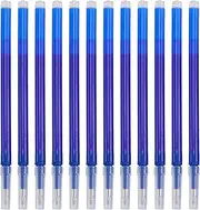 Premium Erasable Pen Refill Bundle, Pack of 12 Black Gel Ink Fine Point 0.7mm Refills for Clicker and Ball Pens, Smooth Writing and Eco-Friendly Solution (Blue)