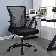 ALFORDSON Mesh Office Chair Executive Computer Chair Swivel Desk Chair Ergonomic Gaming Chair in All Black Colour