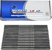 Michigan Motorsports 7.400" Chromoly LS Pushrods | Stock Length 5/16" Diameter | Fits 4.8L 5.3L 5.7L 6.0L 6.2L LS1 LS2 LS3 LS6 L76 L92 L99 LQ4 LQ9 L33 LSA