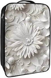 [YTYVAGT] Shoe Bags for Travel,Travel Shoe Bags for Packing,Shoe Travel Bag,White Plant Floral Pattern