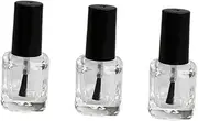 Mikinona Nail Polish Bottles 10ml Empty Brush inside Glass Containers Leakproof