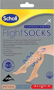 Scholl Sheer Flight Socks Size 4-6, Pack of 2