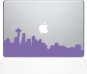 The Decal Guru 2099-MAC-13X-LAV Pyramids City Skyline Decal Vinyl Sticker, Laven