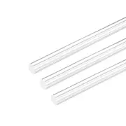 10mm Dia 10"Long Acrylic Round Rod,Clear Acrylic rods PMMA Bar 3pcs