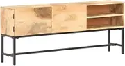 Dining Storage Sideboard 145x30x60 cm Solid Mango Wood