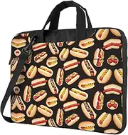 Fun Food Hot Dogs Tote 15.6 Inch Laptop Computer Bag,Durable Office Bag, Carry On Laptop Case For Computer/Notebook
