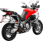 Akrapovic S-D9SO10-HIFPT - Slip-On Line Dual Exhaust, Titanium Mufflers