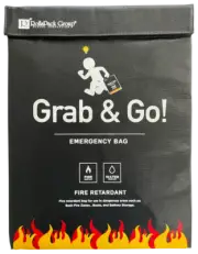 Fire & Water Resistant Document Bag - Closest Solution To A 'Fireproof Bag'