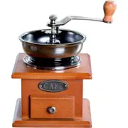 Antique Coffee Grinder Mill Manual Hand Made Wooden Bean Grind Pepper