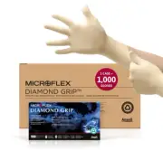 MICROFLEX DIAMOND GRIP POWDER FREE LATEX GLOVES Case 1000 100XL MF-300-XL Ansell