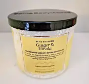 BATH & BODY WORKS Ginger & Hinoki 3 Wick Candle NEW
