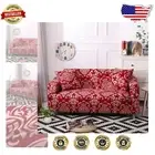 Machine Washable 4 Seater Couch Cover - Elegant Floral Stretch Slipcover in XLK