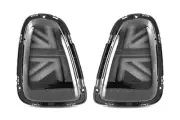 Mini Cooper Rear Lights Set LED Union Jack Black Clear For R56 R57 R58 R59 10-13