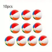 10Pcs Inflatable Beach Ball Colorful Balloons Swimming Pool Party Water Game Bal