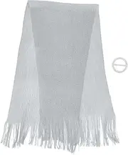[TEMPNAP] Metallic Bridal Shawl Wrap Bridesmaid Scarf Silver Thread Evening Wrap Versatile Wedding Jewelry Wedding Party Scarf Stylish