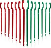 Fishing Fun 14 Pieces Fishing Disgorger, 17 cm Portable Fishing Unhooking Disgorger Plastic Fish Hook Remover Extractor Fishing Supplies, Black and Red