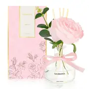 Reed Diffusers Set, 7.10 oz Rose Water Scented Diffuser with 7 Sticks, Long L...