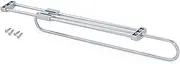 [Emuca] Self Pull-out wardrobe rail, 450mm (13,7 inch), Silver painted, Steel and Plastic