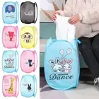 Pop Up Open Home Storage Hamper Dirty Sorting Laundry Baskets Mesh Laundry