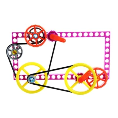 Student Gear Pulley Toy Set Science Class Experiment Easy To Assemble for Kids