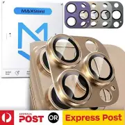 Full Cover Metal Camera Glass For iPhone 16 15 14 13 12 Pro Max Screen Protector