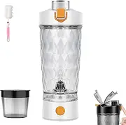 ProBlend One-Touch Shaker – Smooth Protein Mix Anywhere, Electric Protein Shaker Bottle, USB Rechargeable Mixer Cup for Shakes and Meal Replacements, BPA-Free Tritan (White)