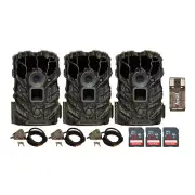 Stealth Cam Browtine 14MP Camera with Adjustable Cable 3 Pack Bundle
