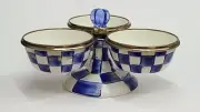 Mackenzie Childs Royal Check Triplicity Bowl