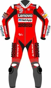 ANDREA DOVIZIOSO DUCATI 2020 MOTOGP MOTORBIKE MOTORCYCLE LEATHER RACING SUIT CE