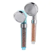 Transparent Shower Head ABS Anion Filter SPA Saving Pressurized Boost Rainfall Shower Head for Bathroom Bathing Travelli
