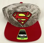 New Youth Superman Snapback Adjustable Hat Cap OSFM NWT DC Comics