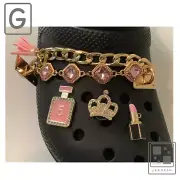 4pc Crocs Charm Luxury Designer Crocs Charms for Croc Rhinestone Jewelry [G]