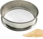 Metal Sieve Fine Mesh Garden Sieve Floor Sieve Sand Sieve Garden Stone Sand Soil Seedling Mesh Kitchen Strainers for Rice, Small Fine Mesh Strainer for Sifting Soil, Stones, and Compost