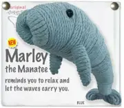 Kamibashi Marley The Manatee The Original String Doll Handmade Keychain Toy &...