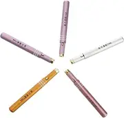 BAZEITFLOW 5Pcs Retractable Lip Brush Portable Assorted Color Applicators for Lip Makeup Bristles for Lip Color Application and Definition for Daily Use