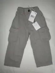 Pumpkin Patch Baby Boys Cargo Pants Ash Size 12-18 months NEW