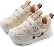 [AOIREMON] Adorable Breathable Baby First Walkers | Soft Non-Slip Sneakers with Adjustable Hook & Loop for Strap Toddlers 10M-3Y | Lightweight Comfy Dress Shoes for Boys & Girls