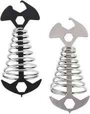 ARTSEWPLY 2Pcs Fish Bone Tent Stakes for Camping Lightweight Spring Hooks for Outdoor Use for Securely Anchoring Tents Design