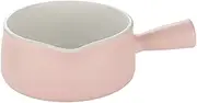 [Anneome] Butter Heating Pan Household Stew Pot Oven Small Porridge Pot Enamel Soup Pot Mini Foods Ceramic Pans Multi-Purpose Kitchen Utensil Mini Pan Baby Ceramics Sauce Pot Pink