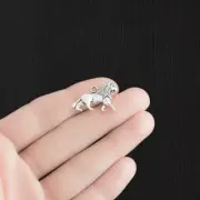BULK 50 Lion Antique Silver Tone Charms - SC008