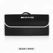 Car Trunk Storage Box Organizer Foldable Sundries Bag For Mercedes Benz AMG W212 W213 W204 W205 W203 W211 W177 Accessories D-Black For AMG