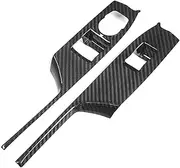 Carbon Fiber Window Switch Panel Cover Trim For Chevrolet Camaro 2016-2024