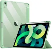 MCC iPad 10.9" 2022 10th Gen Case Cover Clear Back Pencil Holder Apple [Green]